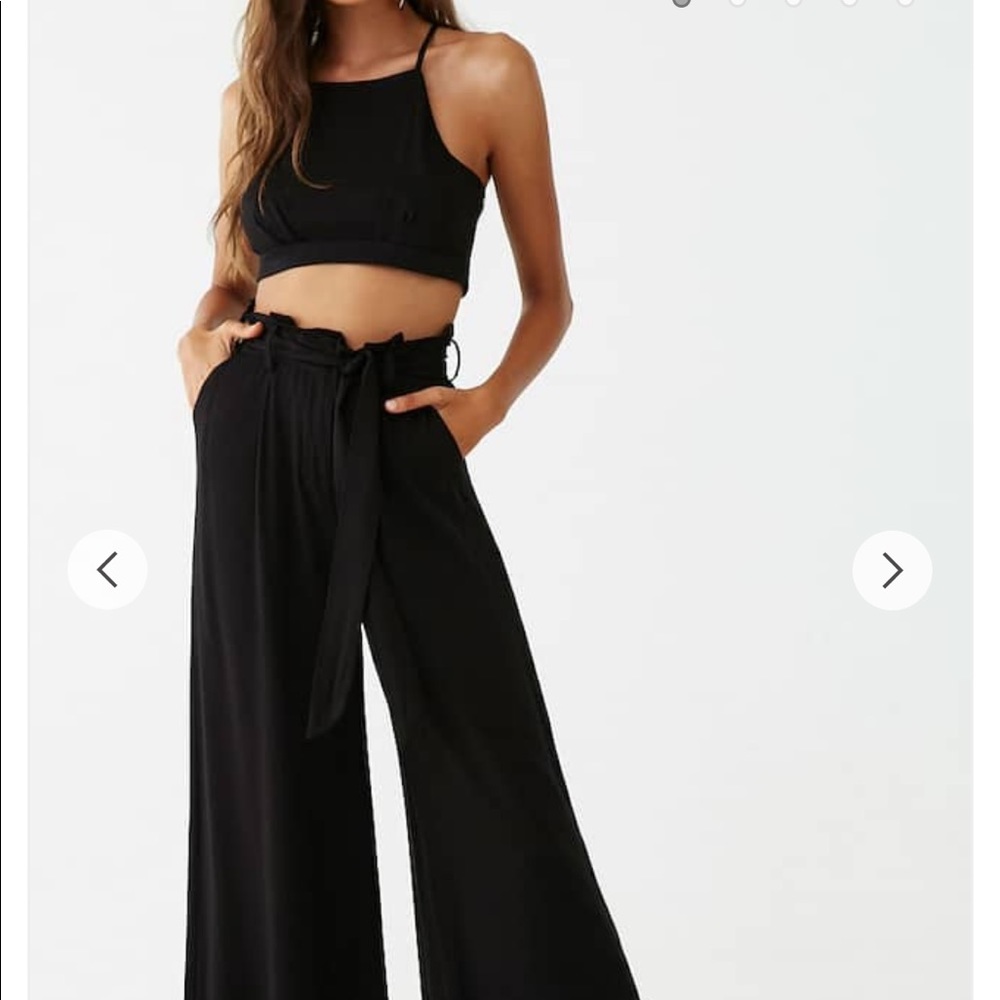 Black 2 piece pants